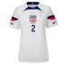 Verenigde Staten Sergino Dest #2 Voetbalkleding Thuisshirt Dames WK 2022 Korte Mouwen